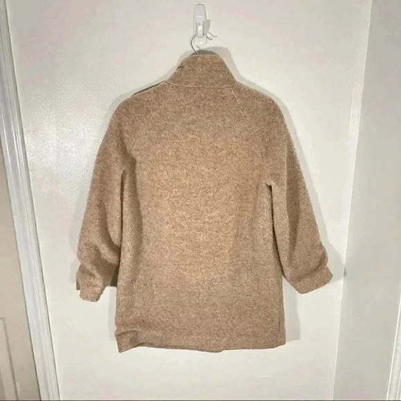 Marine Layer Stephanie Cocoon Coat Sand Neutral Chic Minimalist Size XS - Picture 9 of 9